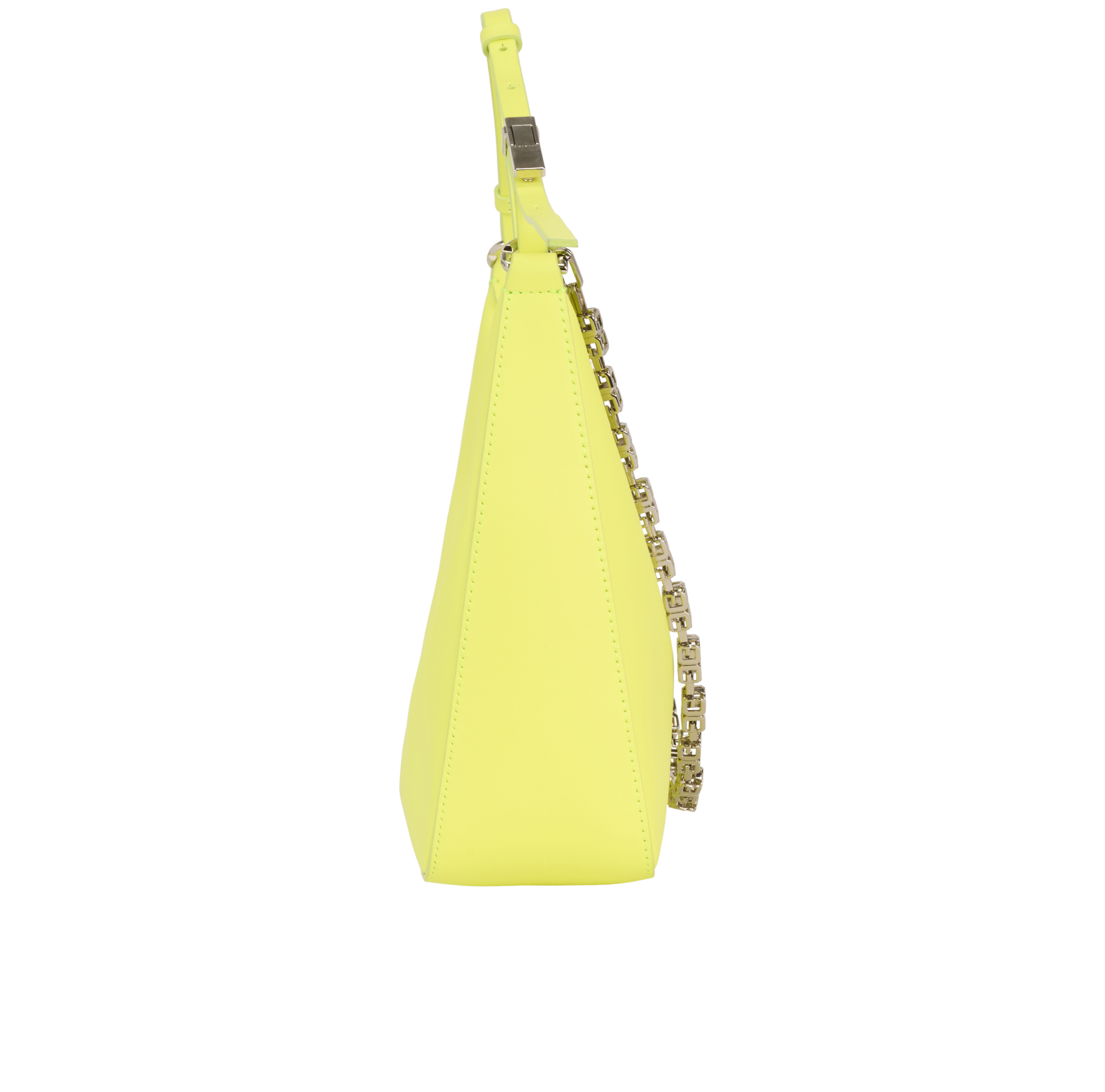 Givenchy Small Moon Cut Out Bag, &pound;550, Handbags, Yellow, Leather, Side view